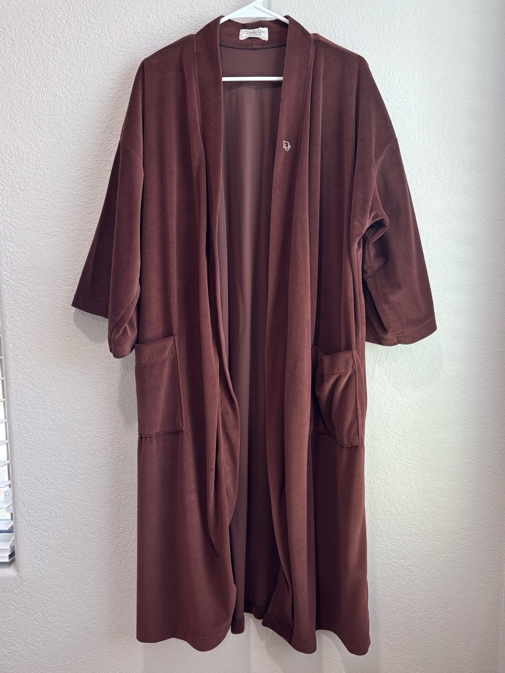 Men’s Christian Dior Monsieur Brown Robe Bathrobe One Size